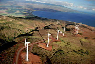 Hawaii wind turbines
