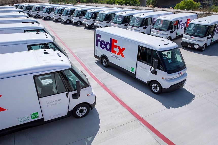 Delivered to FedEx: 150 electric vans
