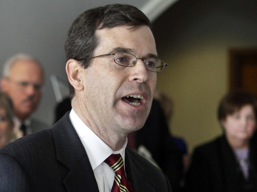 Michael Delaney speaks. 